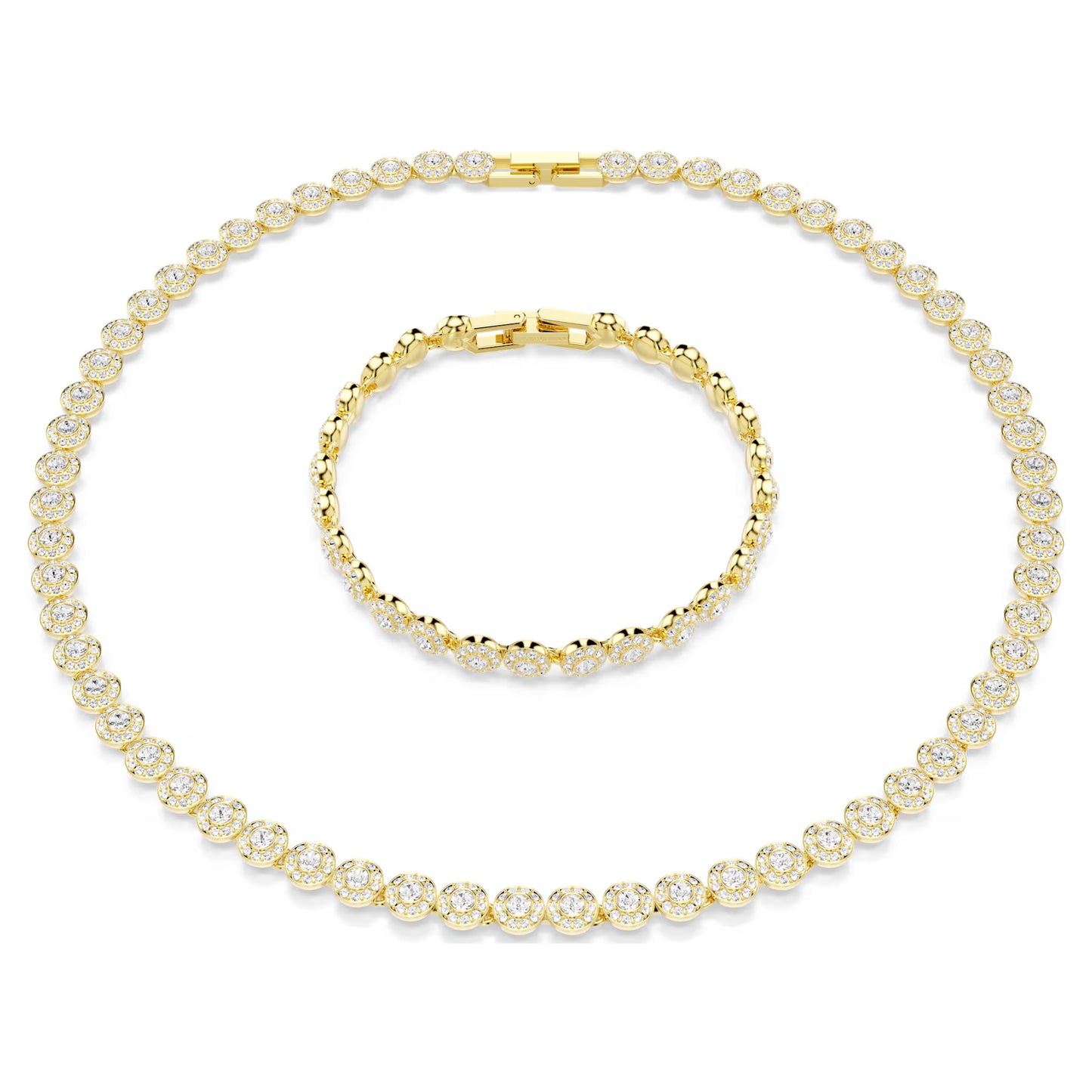Una Angelic set, Round, Gold-tone