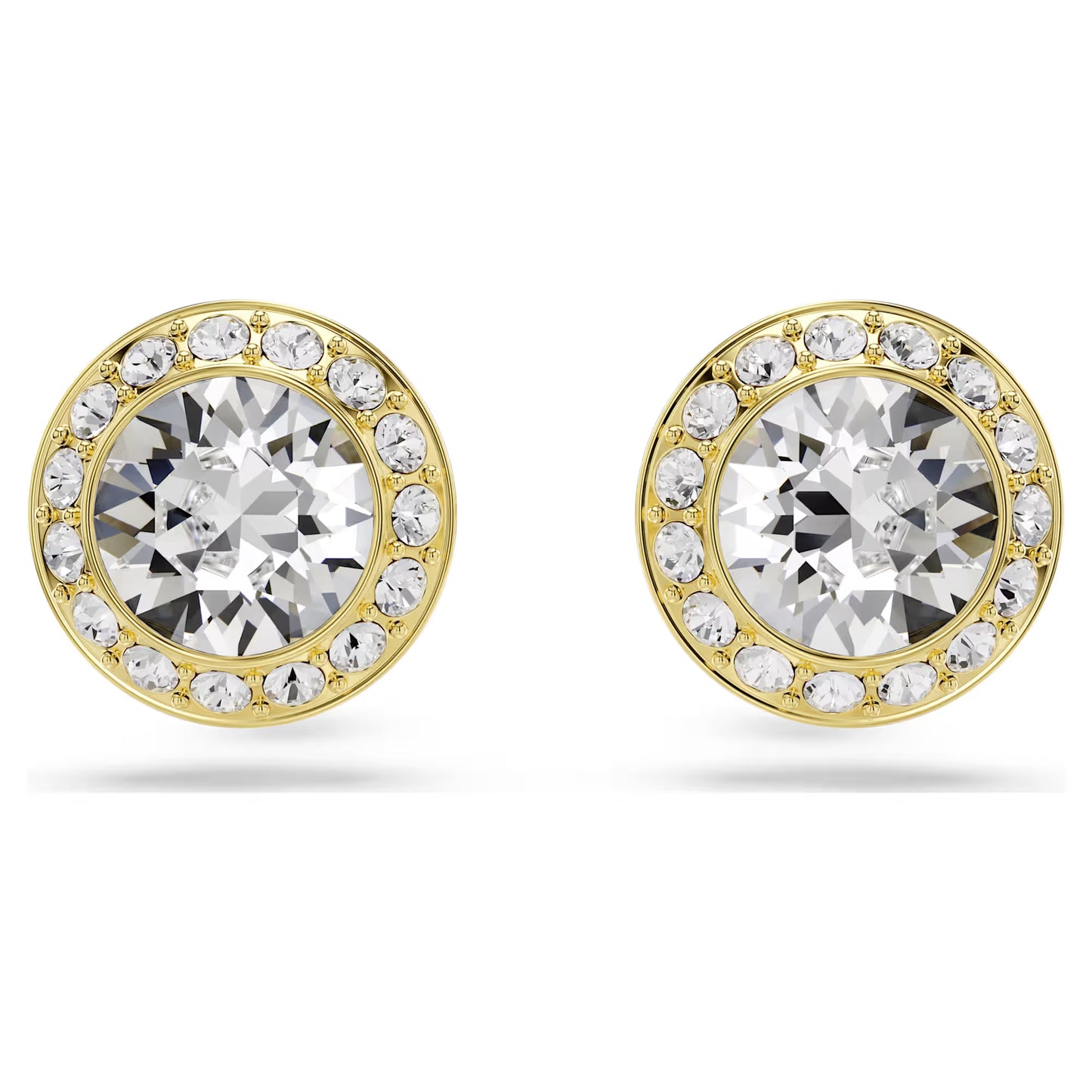 Una Angelic set, Set (3), Round cut, White, Gold-tone plated