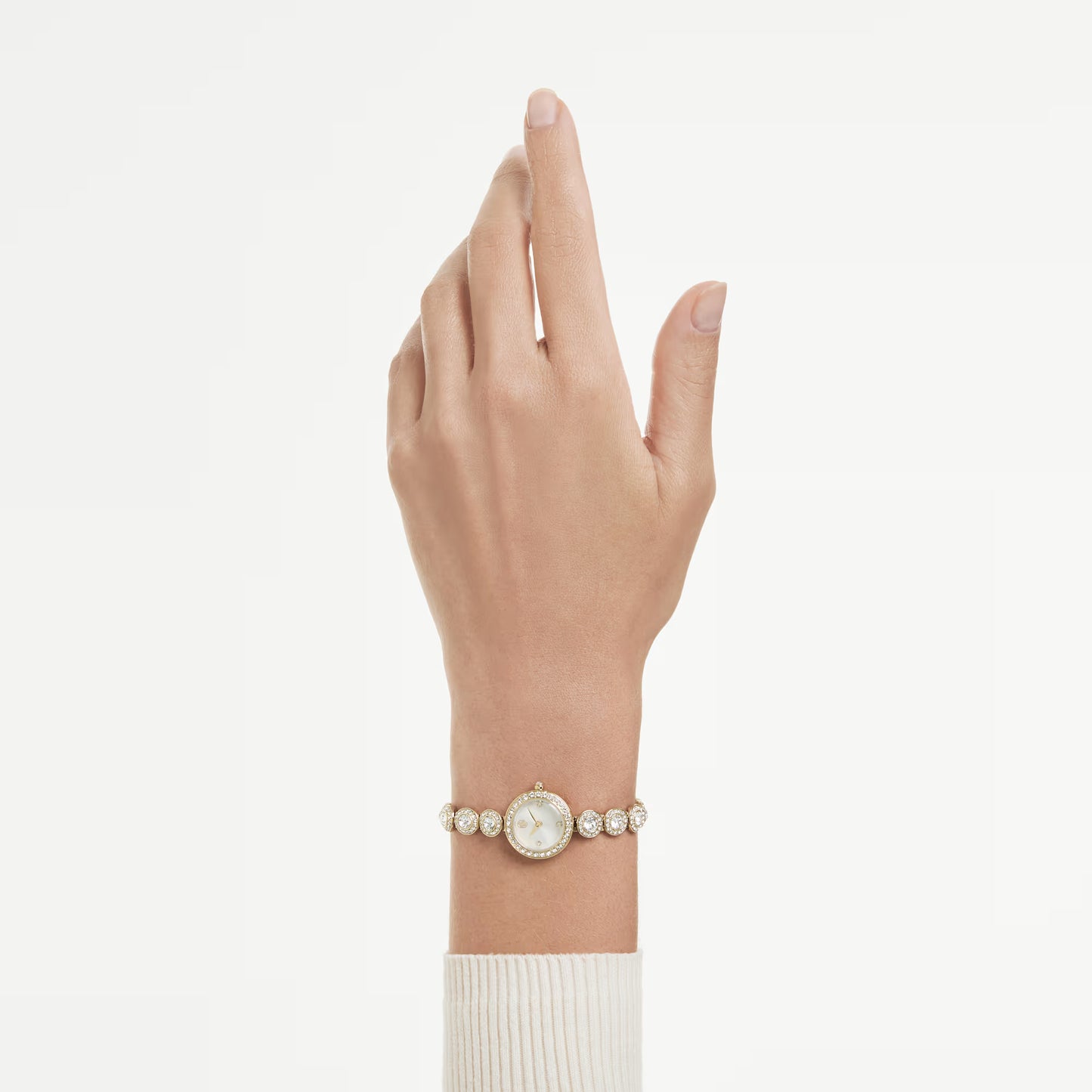 Una Angelic watch, Crystal bracelet, Gold tone, Gold-tone finish