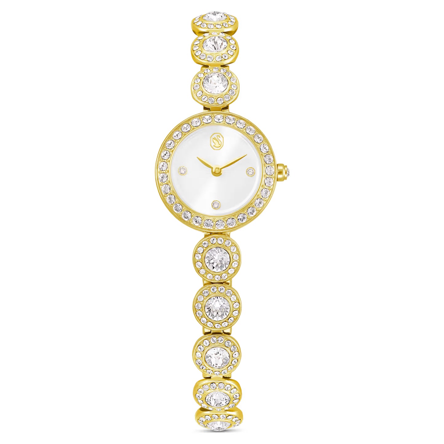 Una Angelic watch, Crystal bracelet, Gold tone, Gold-tone finish