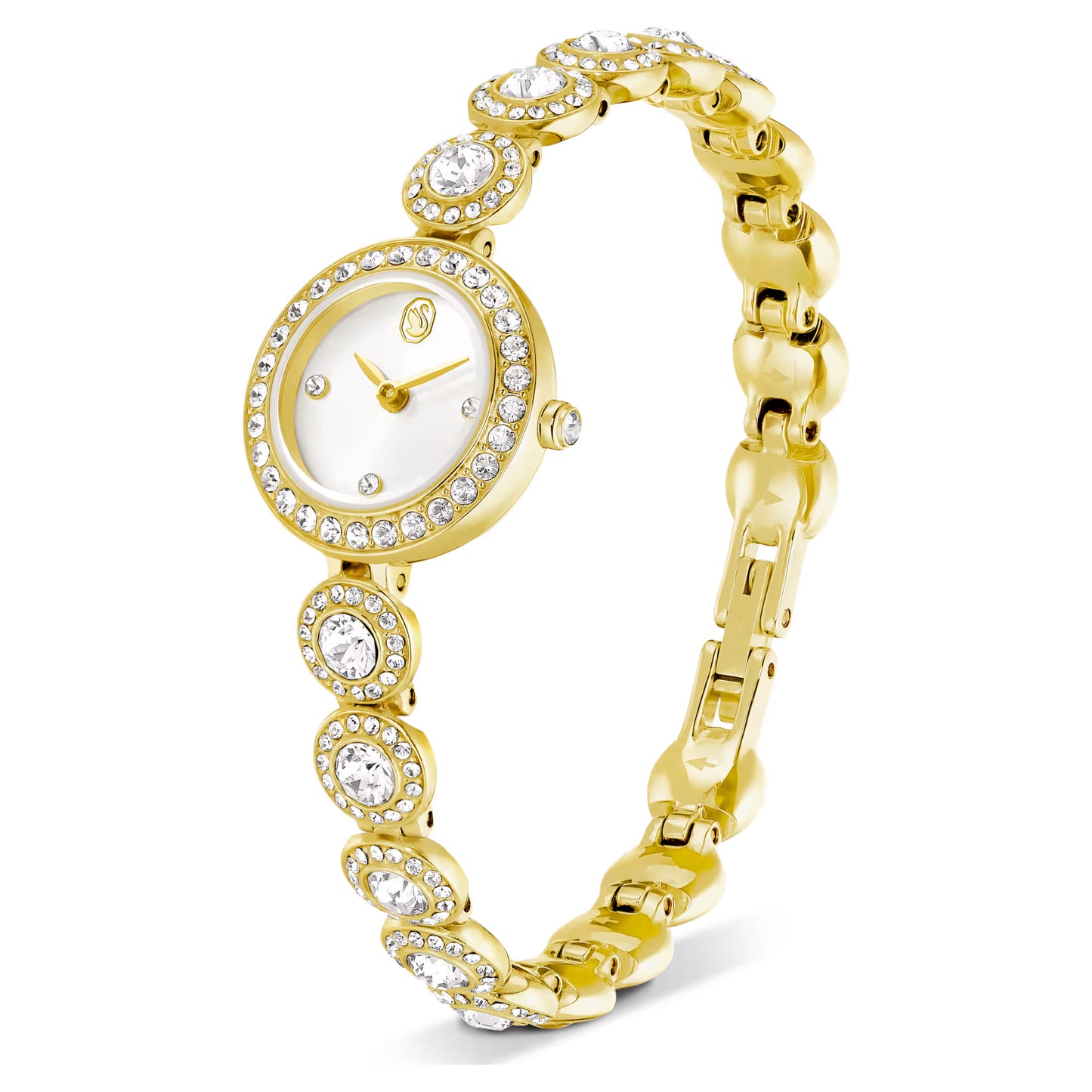 Una Angelic watch, Crystal bracelet, Gold tone, Gold-tone finish