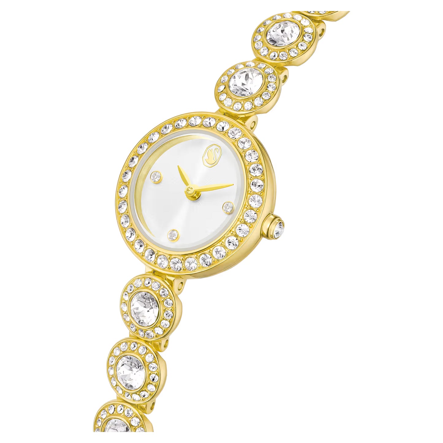 Una Angelic watch, Crystal bracelet, Gold tone, Gold-tone finish