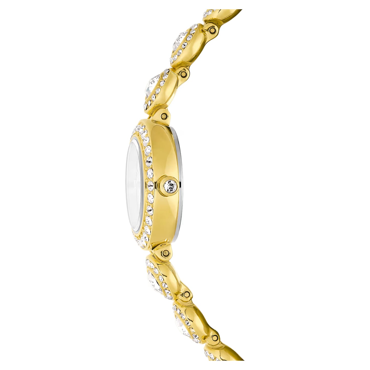 Una Angelic watch, Crystal bracelet, Gold tone, Gold-tone finish