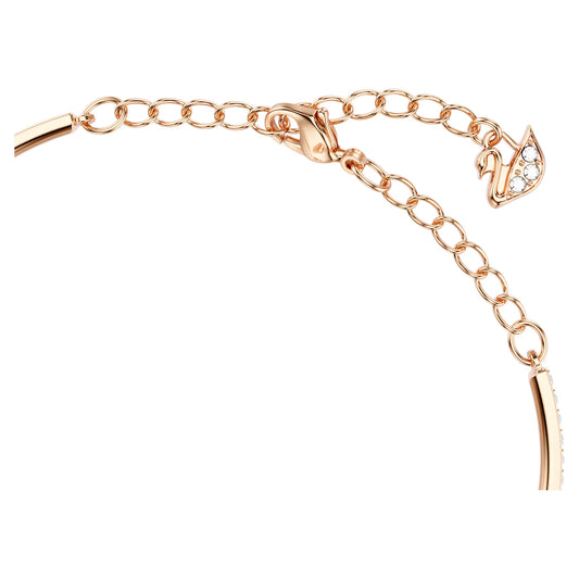 Una bracelet, Round cut, Oval shape, Red, Rose gold-tone plated