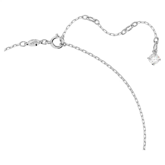 Millenia necklace, Octagon cut, Blue, Rhodium