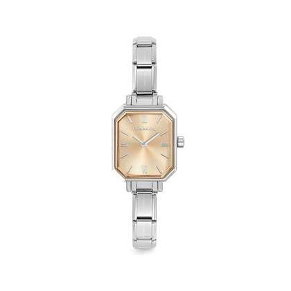 PARIS RECTANGULAR steel watch yellow gold