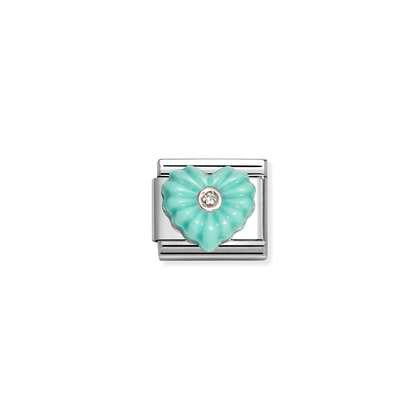 Turquoise Resin Heart