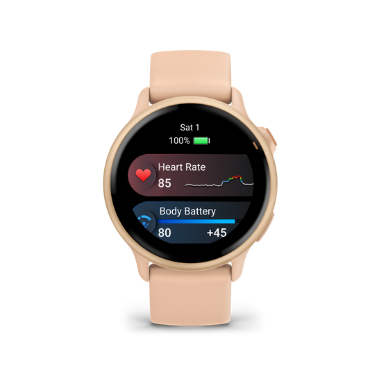 Garmin Vivoactive 6 Metallic Pink Dawn with Pink Dawn Band