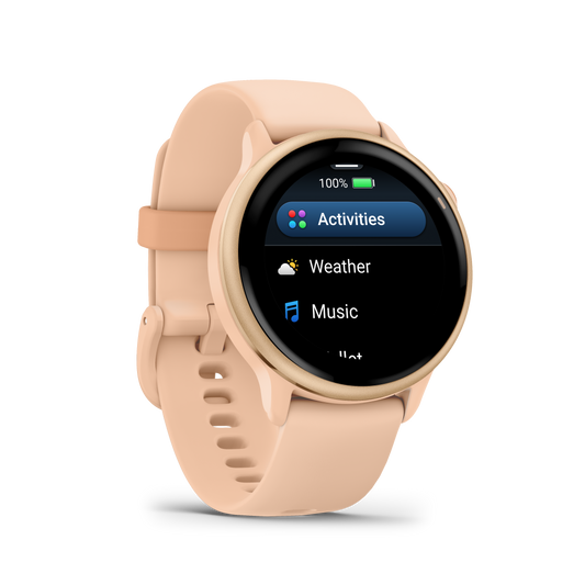 Garmin Vivoactive 6 Metallic Pink Dawn with Pink Dawn Band
