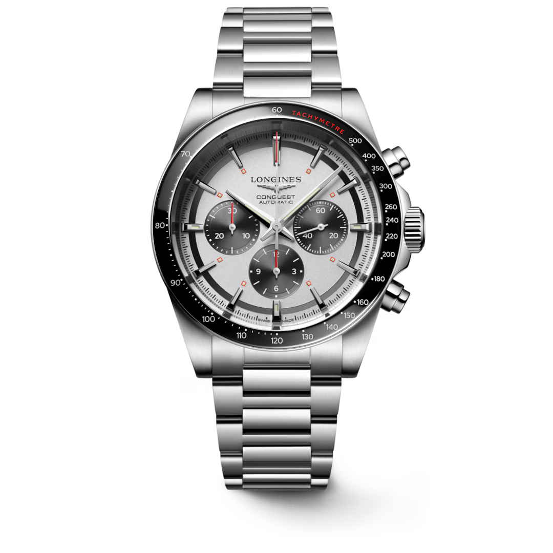EX-DISPLAY Conquest Chronograph 42mm Stainless Steel Automatic Watch