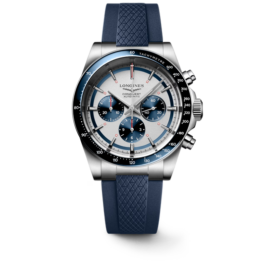 EX-DISPLAY Conquest Chronograph Stainless Steel 42mm Automatic Watch