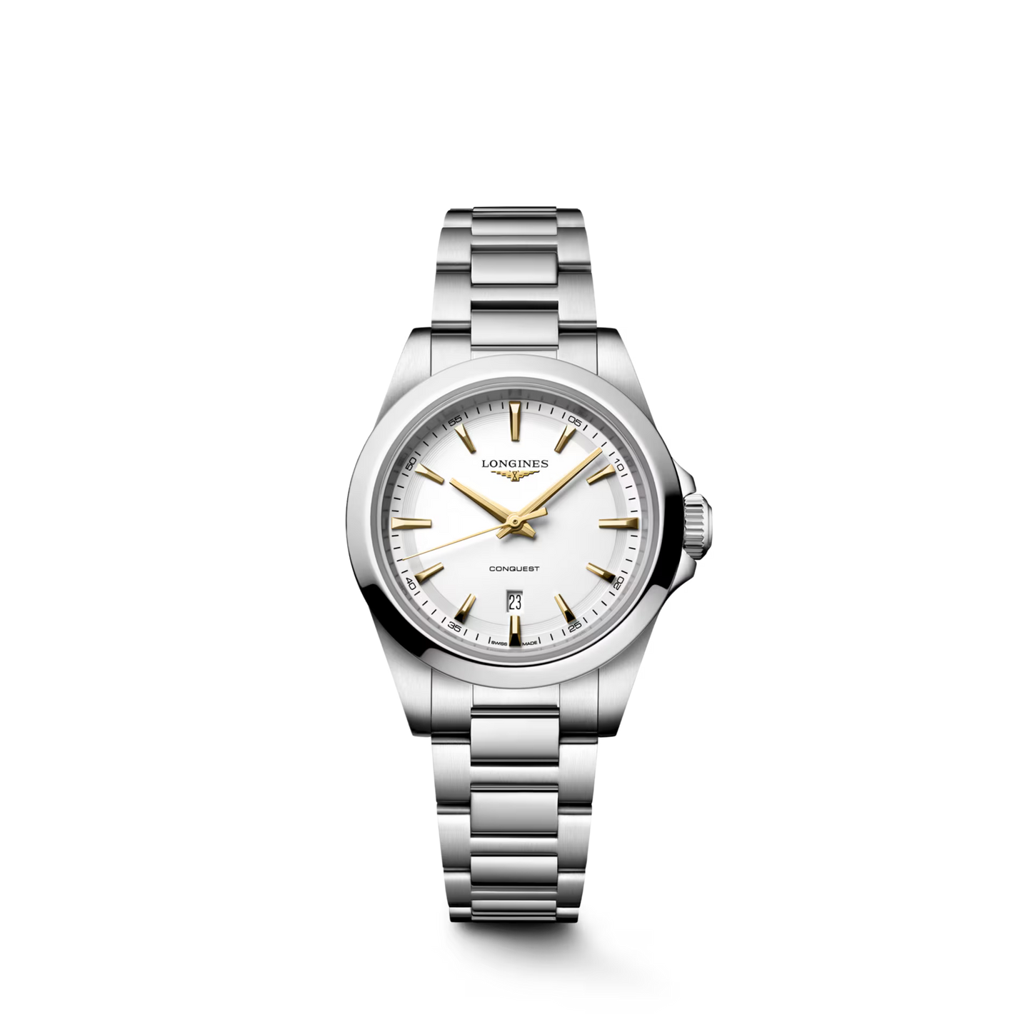 Conquest 30mm Stainless Steel Quartz Watch