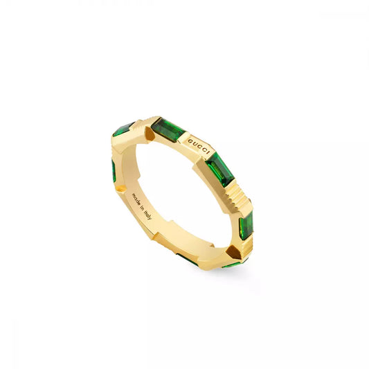 Green Tourmaline Link To Love GUCCI Ring