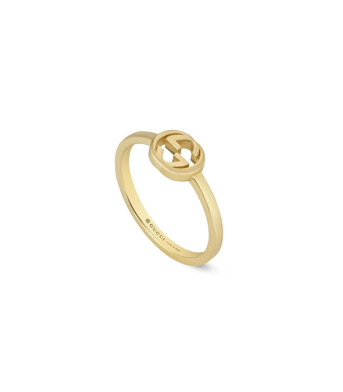 18ct Yellow Gold GUCCI Interlocking Ring