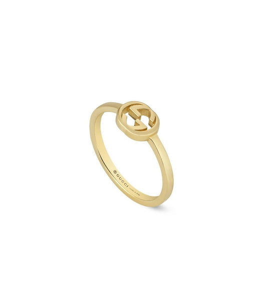 18ct Yellow Gold GUCCI Interlocking Ring