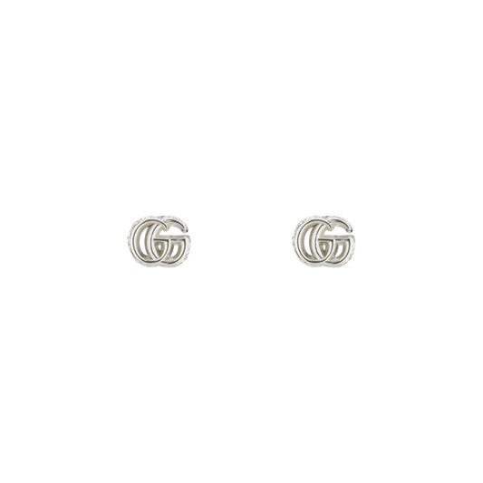 GUCCI GG Marmont Sterling Silver Stud Earrings